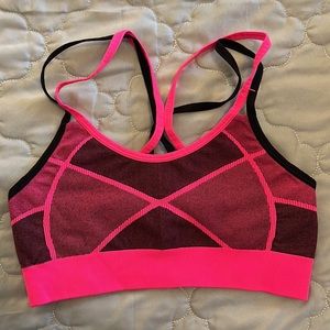Champion Sports Bra Pink & Black, Size XS